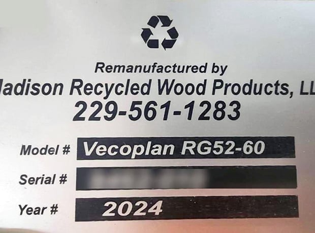 Vecoplan #RG-52/60SWU Shorty, single shaft shredder, 52" x 58" infeed open, Allen Bradley Control, 2007 - Image 5
