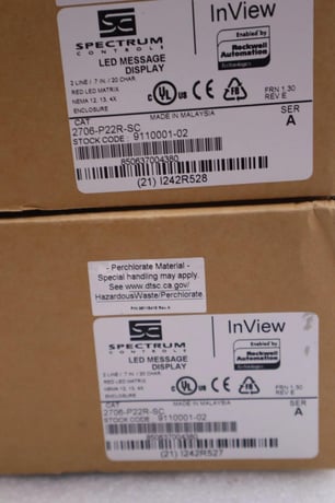 Spectrum controls 2706-p22r-sc / 2706p22rsc (new in box) stock 2915 - Image 2