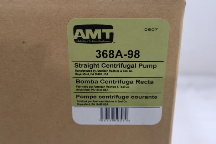 AMT 368A-98 Pump With Weg 1/3 HP Motor (AMT 1626-067) Frame B56J NEW STOCK H1564 - Image 1
