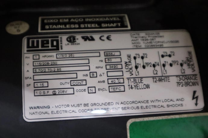 AMT 368A-98 Pump With Weg 1/3 HP Motor (AMT 1626-067) Frame B56J NEW STOCK H1564 - Image 4
