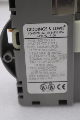 GIDDINGS & LEWIS M.1300.7372 R1 Input Module 24VDC SINK/SOURCE STOCK 635-D - Image 2