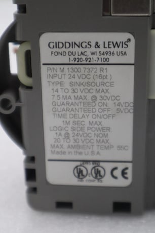 GIDDINGS & LEWIS M.1300.7372 R1 Input Module 24VDC SINK/SOURCE STOCK 644-D - Image 2