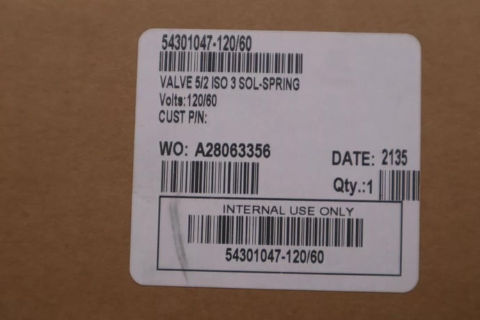 New asco solenoid spring valve 54301047-120/60 5/2 5 way 2 position stk g200 - Image 2
