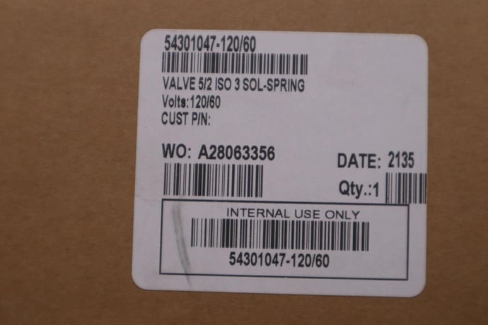 New asco solenoid spring valve 54301047-120/60 5/2 5 way 2 position stk g200 - Image 3