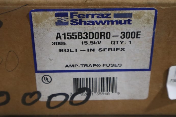 Mersen Ferrraz Shawmut Fuse A155B3D0R0-300E NEW IN BOX STOCK G163 - Image 2