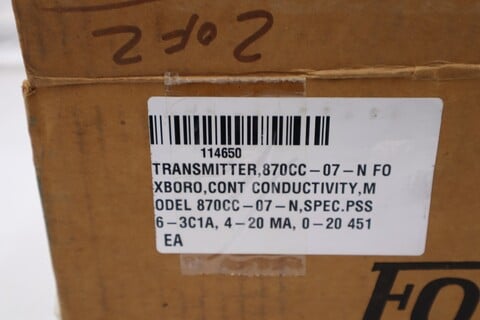 NEW Foxboro 870CC-07-N Electronic Transmitter STOCK 2197 - Image 2