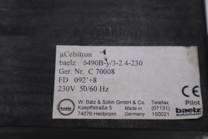 Baelz Automatic Thermostat 6490B-Y 3-2.4-230 Temperature Controller Stock K3001A - Image 3