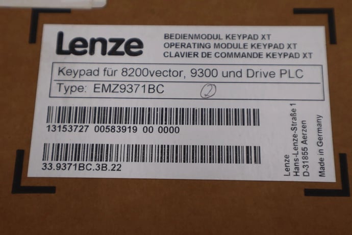NEW OPEN BOX Lenze Inverter EMZ9371BC Keypad Operating Panel STOCK G558A - Image 3
