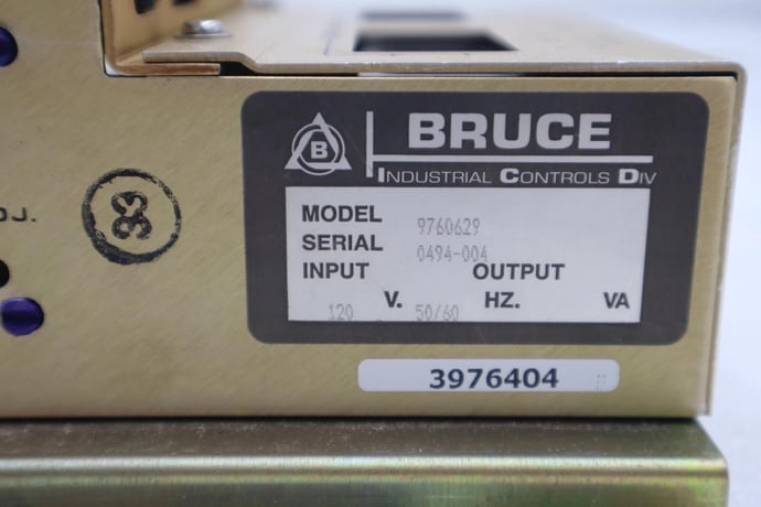 Bruce Technologies 7601SS Solid State Scanner 3Channel 120V 50/60HZ #2616 - Image 2