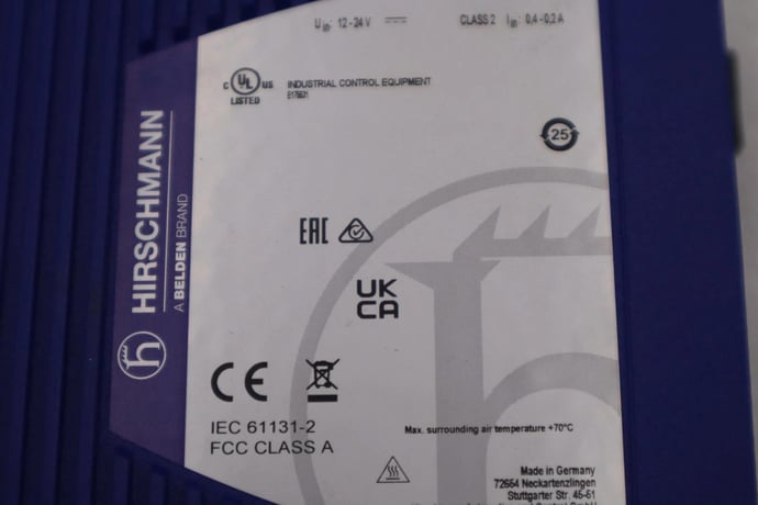 Hirschmann IEC 61131-2 Spider 8TX Rail Ethernet Switch STOCK 1813B - Image 3