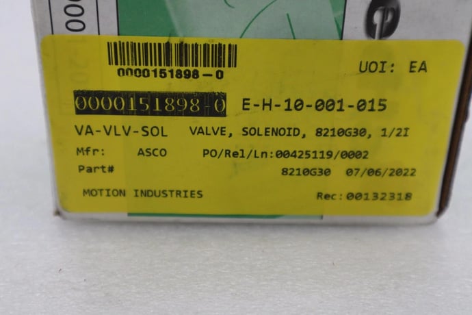 NEW IN BOX 1/2" ASCO 8210G030 Stainless Steel Solenoid Valve STOCK G569 - Image 4