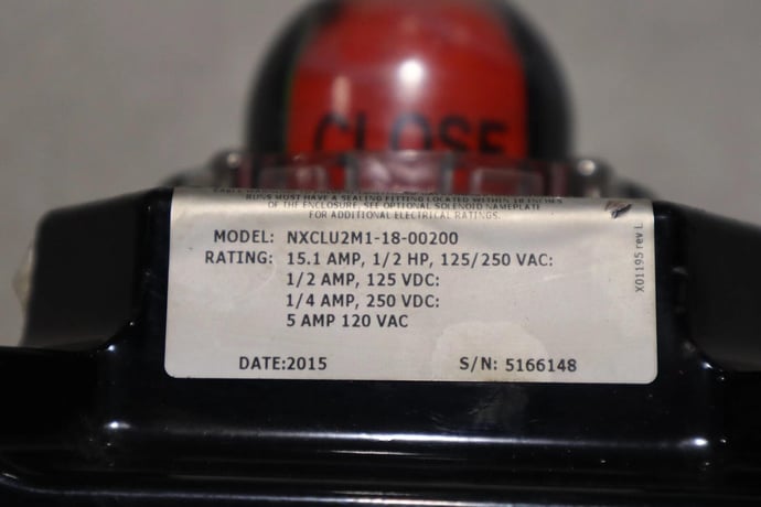 Flowserve Automax NXCLU2M1-18-00200 Positioner Actuator Ball Valve STOCK 5007A - Image 3