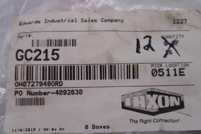 Dixon Boss GC215 Pressure Gauge Center Back Mount, 30psi (12 AVAILABLE) STK 3036 - Image 4