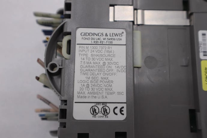 GIDDINGS & LEWIS M.1300.7372 R1 Input Module 24VDC SINK/SOURCE STOCK 629-D - Image 3