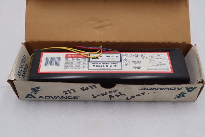 ADVANCE BALLAST V2E75-S-TP MARK III ENERGY SAVER #L-778 - Image 1