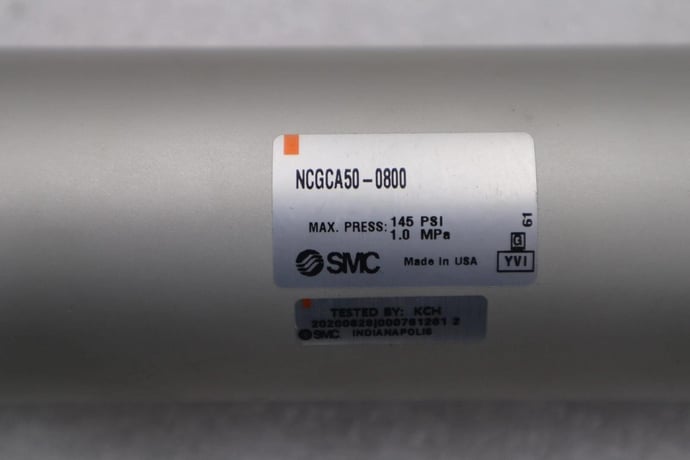 Smc ncgca50-0800 air cylinder 145 psi #4211 - Image 2