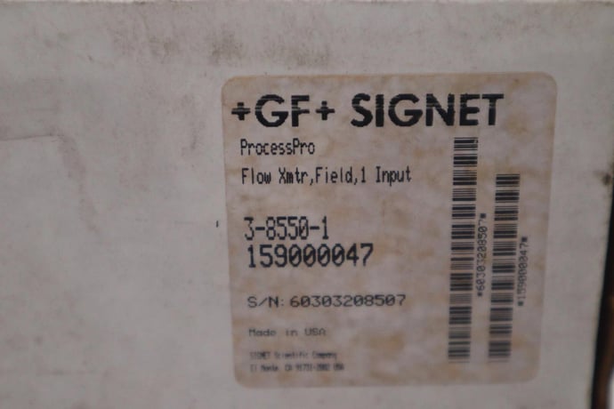 George fischer signet 159000047 385501 process flow meter 3-8550-1 new #5581a - Image 2