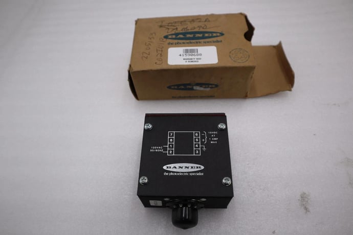 NEW OPEN BOX Banner Engineering PS120-15 Power Supply STOCK H410A - Image 1