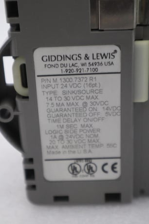 GIDDINGS & LEWIS M.1300.7372 R1 Input Module 24VDC SINK/SOURCE STOCK 645-D - Image 3