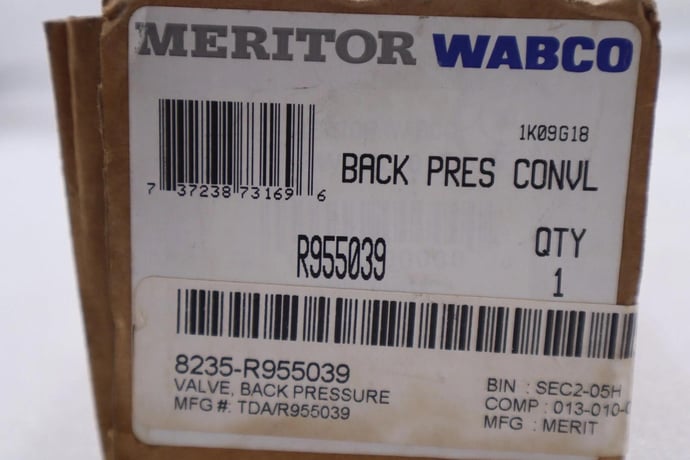 Meritor R955039 Back Pressure Valve Part Stock K-1796 - Image 2