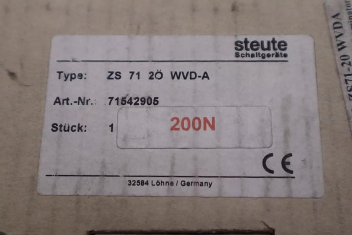 Steute zs71-20wvda safety switch stock #116-a - Image 3