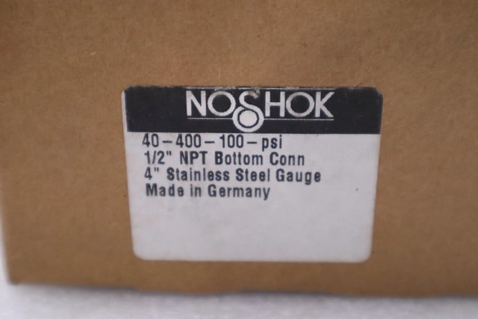 NEW Noshok 316 SS Tube and Socket Pressure Gauge 0-160 PSI STOCK H457 - Image 2