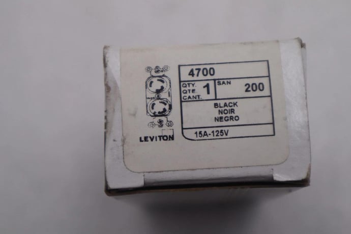 NEW OPEN BOX Leviton 4700 Outlet STOCK K-3375 - Image 1
