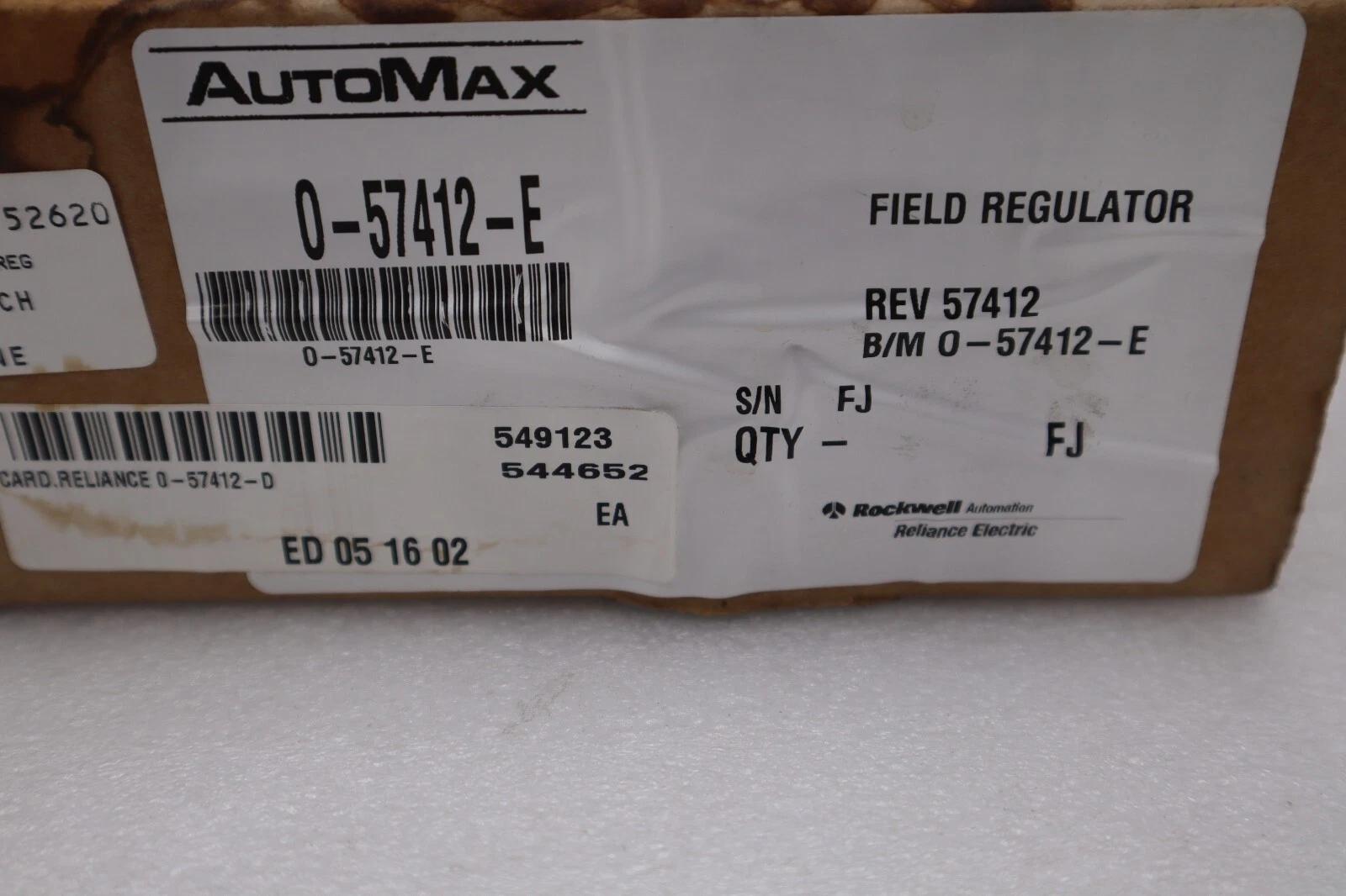 Automax reliance electric 0-57412-e field regulator module new stock g421 - Image 3