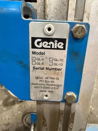 Genie Lift, GL-4 Heavy-Duty Aluminum Manual Lift Max 500 (MISSING CRANK LEVER) - Image 6