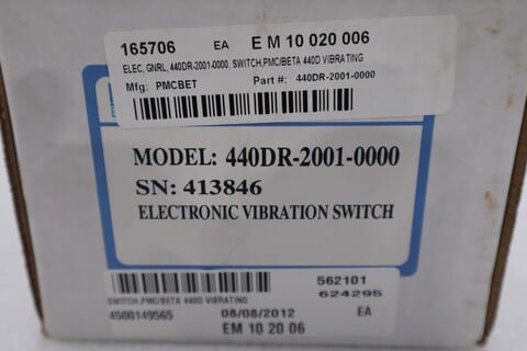 Metrix vibration 440dr-2001-0000 / 440dr20010000 (brand new) stock g694 - Image 2
