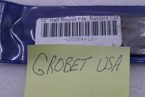 LOT OF 2 - Grobet 12" Bastard Cut Half Round American Pattern File USA #H704A - Image 2