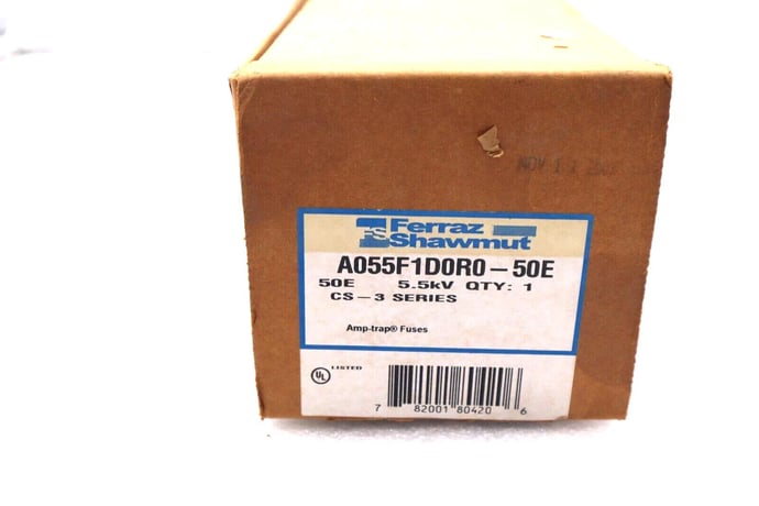 Ferraz shawmut a055f1d0r0-50e 5.5kv cs series 3 #l-41 - Image 1