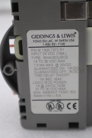 GIDDINGS & LEWIS M.1300.7372 R1 Input Module 24VDC SINK/SOURCE STOCK 642-D - Image 2