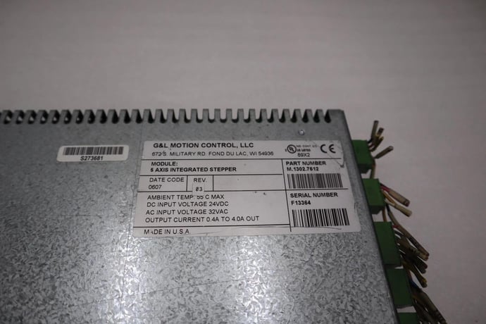 G & L MOTION CONTROL M.1302.7612 5-Axis Integrated Stepper 32Vac STOCK 5140A - Image 5