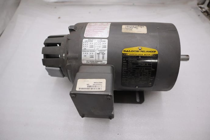 New Baldor IDNM3534 Inverter Duty AC Motor .33HP 1725RPM 3PH 60Hz STOCK H1573 - Image 1