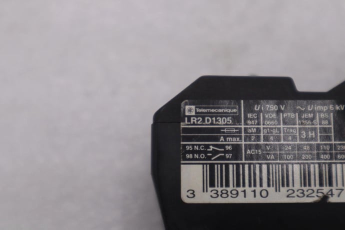 SCHNIDER LR2-D1305 THERMAL OVERLOAD RELAY STOCK #K-3671 - Image 2