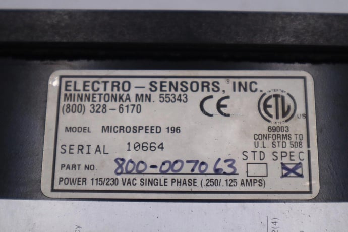 Drive control systems microspeed 196 controller single phase stock 2398a - Image 2
