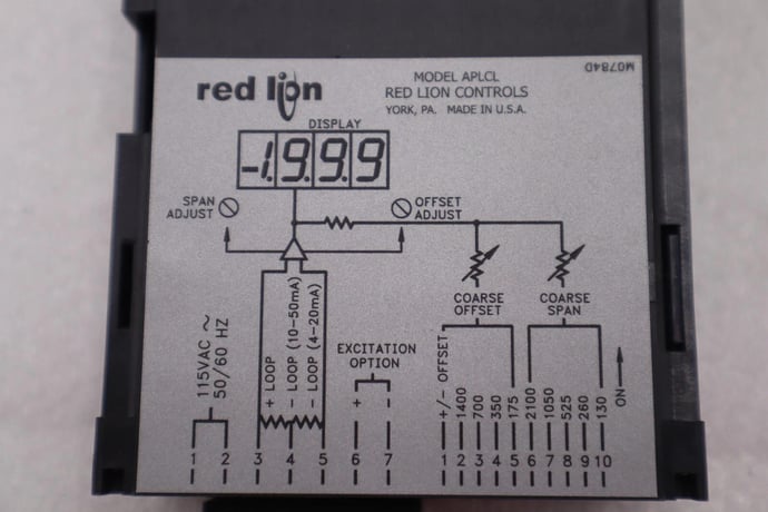 Red Lion APLCL401 Current Loop Indicator New Stock 2974 - Image 2