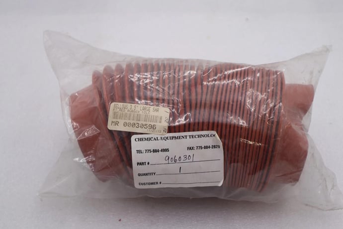 NEW 9060301 Bellows Orange Rubber Type Boot 4 1/2" OD 3-1/2" ID STK K1722 - Image 1
