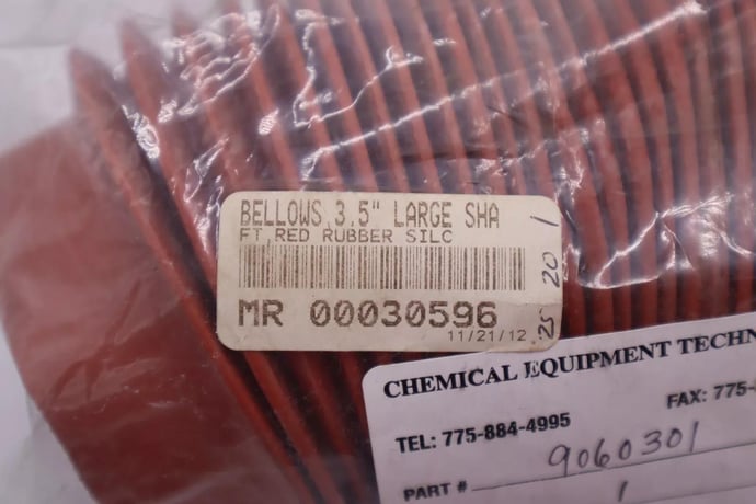 NEW 9060301 Bellows Orange Rubber Type Boot 4 1/2" OD 3-1/2" ID STK K1722 - Image 2