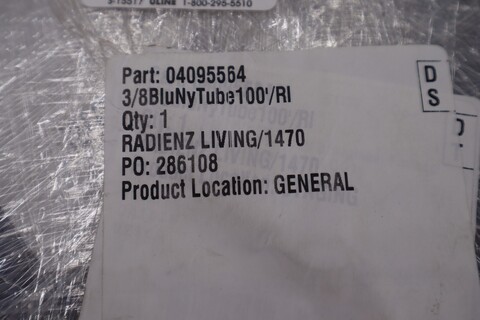 Uline 04095564 3/8 tubing blue stock #038-a - Image 3