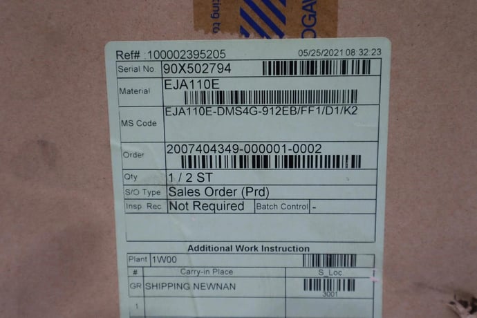 YOKOGAWA EJA110E-DMS4G-912EB/FF1/D1/K2 - EJA110E DIFFERENTIAL TRANSMITTER NEW - Image 4