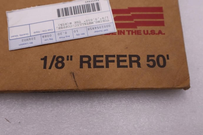 NEW IN BOX Cerro 1/8" Copper Refrigeration Tubing 50' STOCK H303 - Image 3