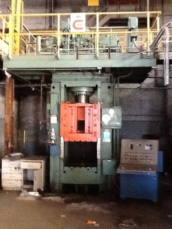 500 Ton, Erie, 4-post, 24" stroke, 30" daylight, 36" x 36" bed, 1993 - Image 1