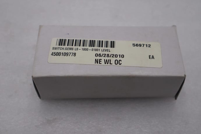 New open box gems sensors 01801 level switch stock g796a - Image 2