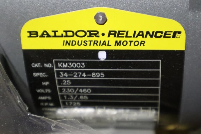 New open box baldor km3003 34-274-895 230/460v 1.3/.65a motor stock s-73 - Image 2