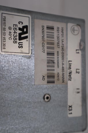 Rexroth #HNF01.1A-F240-E0051-A-480-NNNN 480V IndraDrive Servo Drive STOCK 519-B - Image 2