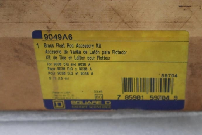 Square D Schneider 9049A6 Brass Float Rod Accessory Kit NEW IN BOX STOCK H782 - Image 1