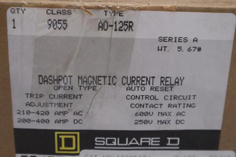 New schneider electric 9055 ao-125r/ 9055a0125r current relay Magnetics #g552a - Image 2