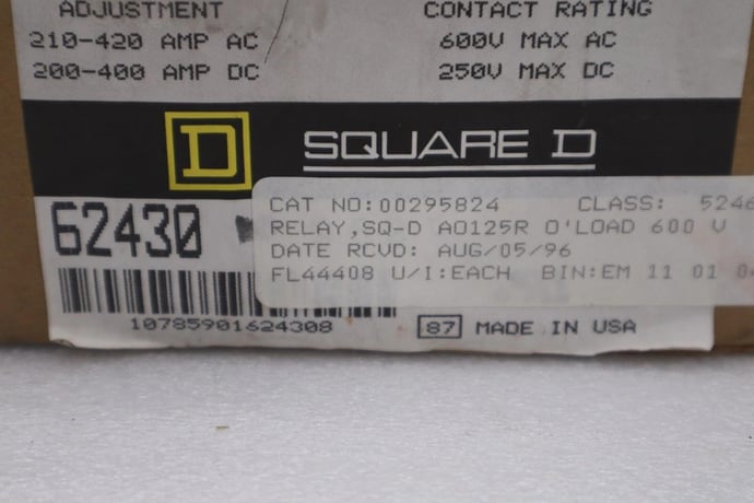 New schneider electric 9055 ao-125r/ 9055a0125r current relay Magnetics #g552a - Image 3